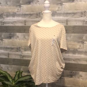 Cotton polka dot top